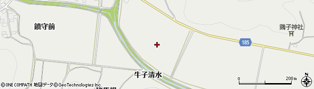 福島県白河市萱根（沖田）周辺の地図