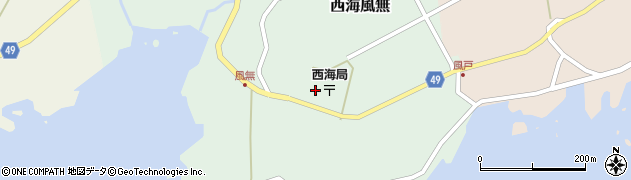 石川県志賀町（羽咋郡）西海風無（ヘ）周辺の地図