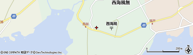 石川県羽咋郡志賀町西海風無ヘ6周辺の地図