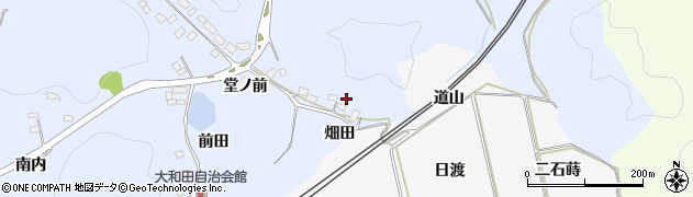 福島県白河市大和田桑沢周辺の地図