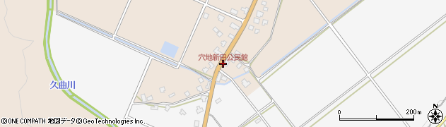 穴地新田公民館周辺の地図
