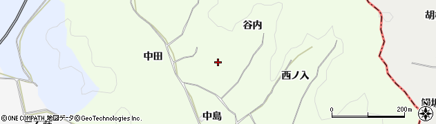 福島県白河市本沼（谷内）周辺の地図