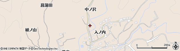 福島県いわき市小川町柴原（中ノ沢）周辺の地図