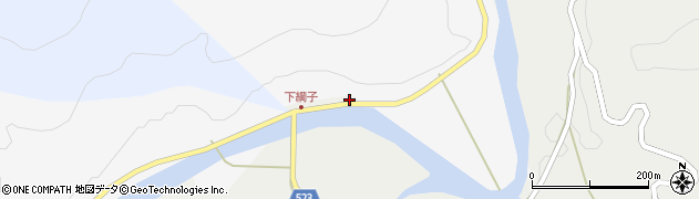 新潟県上越市下綱子1043周辺の地図