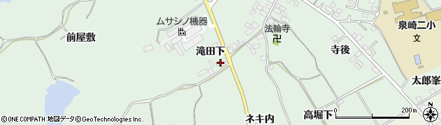 福島県泉崎村（西白河郡）北平山（滝田下）周辺の地図