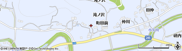 福島県いわき市大久町小久（町田前）周辺の地図