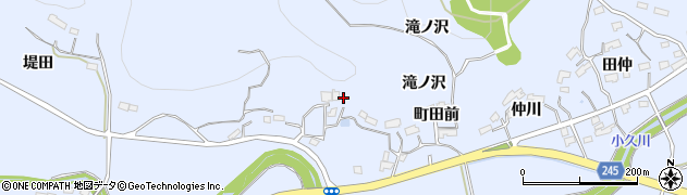福島県いわき市大久町小久（滝ノ沢）周辺の地図
