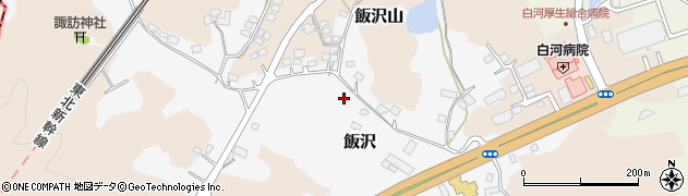 福島県白河市飯沢周辺の地図