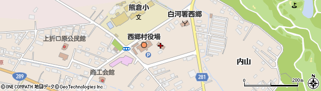 西郷村役場　建設課周辺の地図