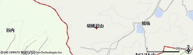 福島県泉崎村（西白河郡）泉崎（胡桃沢山）周辺の地図