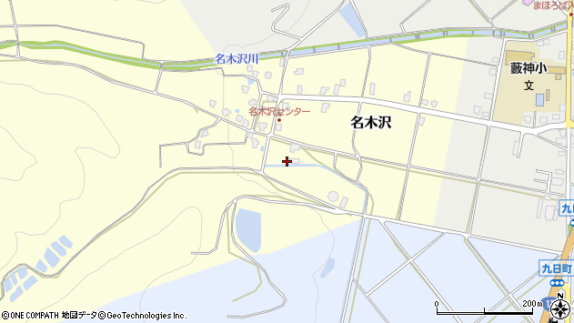 〒949-7315 新潟県南魚沼市名木沢の地図