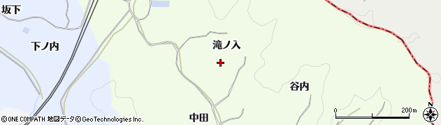 福島県白河市本沼（滝ノ入）周辺の地図