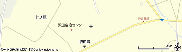 福島県石川町（石川郡）沢井（上ノ原）周辺の地図