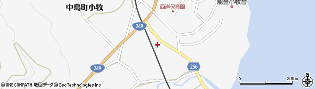 石川県七尾市中島町小牧（タ）周辺の地図