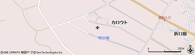 福島県西郷村（西白河郡）真船（カロウト）周辺の地図