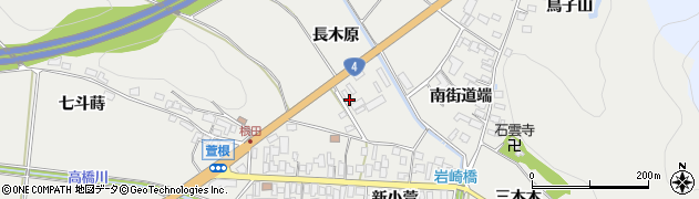 福島県白河市萱根（長木原）周辺の地図