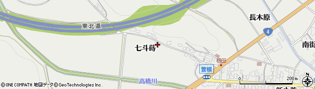 福島県白河市萱根七斗蒔32周辺の地図