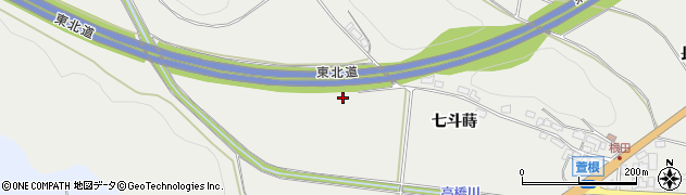 福島県白河市萱根（雷神前）周辺の地図