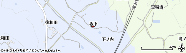 福島県白河市大和田（坂下）周辺の地図