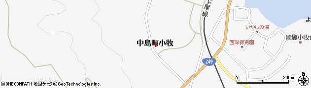 石川県七尾市中島町小牧周辺の地図