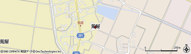 新潟県上越市荒屋周辺の地図
