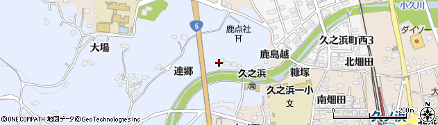 福島県いわき市大久町小久連郷周辺の地図