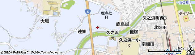 福島県いわき市大久町小久（連郷）周辺の地図
