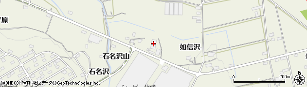 福島県西白河郡泉崎村関和久石名沢山周辺の地図