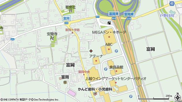 〒943-0173 新潟県上越市富岡の地図
