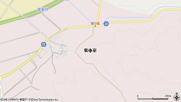 〒925-0442 石川県羽咋郡志賀町東小室の地図