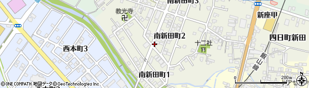 新潟県十日町市南新田町周辺の地図