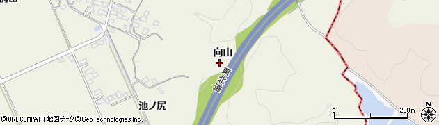 福島県西郷村（西白河郡）長坂（向山）周辺の地図