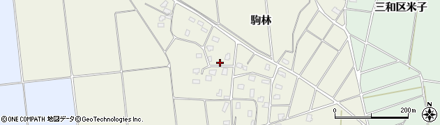 新潟県上越市駒林周辺の地図