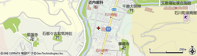 石川郵便局　荷物集荷周辺の地図