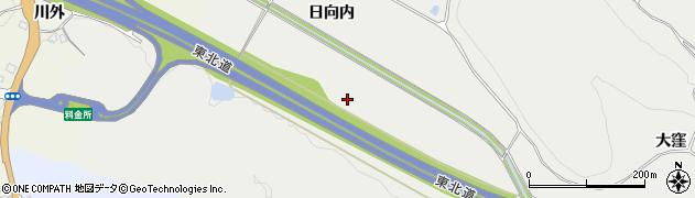 福島県白河市萱根（上田中）周辺の地図