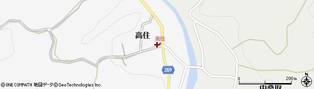 新潟県上越市高住802周辺の地図