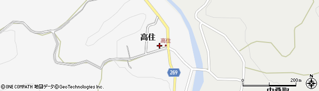 新潟県上越市高住801周辺の地図