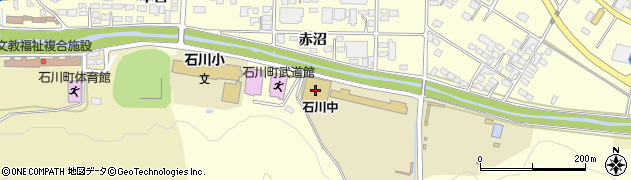 石川町立石川中学校周辺の地図