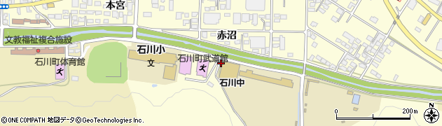 福島県石川町（石川郡）双里（川向）周辺の地図