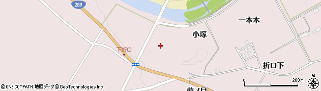 福島県西郷村（西白河郡）真船（小塚）周辺の地図