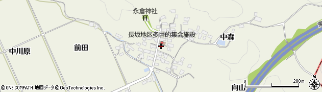 福島県西郷村（西白河郡）長坂（長坂）周辺の地図