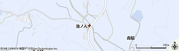 福島県白河市大和田（池ノ入）周辺の地図