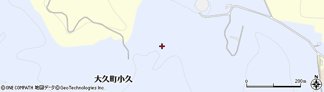 福島県いわき市大久町小久（沼ノ平）周辺の地図