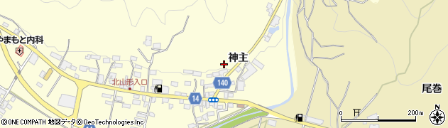 福島県石川町（石川郡）双里（神主）周辺の地図