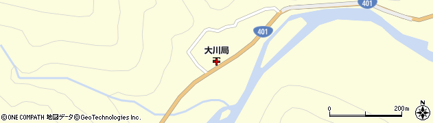 会津大川郵便局 ＡＴＭ周辺の地図