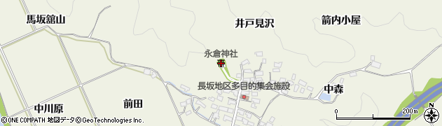 永倉神社周辺の地図