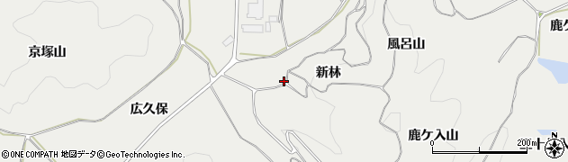 福島県泉崎村（西白河郡）泉崎（新林）周辺の地図