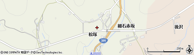 福島県いわき市小川町上小川（松塚）周辺の地図