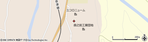 福島県南会津町（南会津郡）糸沢（森前）周辺の地図