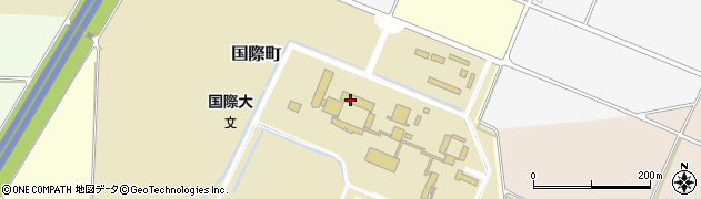 国際大学事務局　総務室周辺の地図